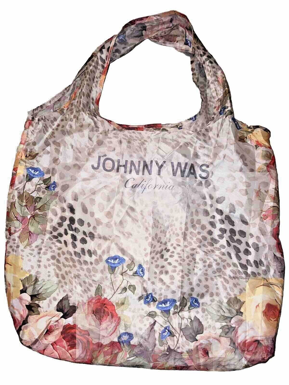 Johnny Was Lightweight Shopping Bag Tote Reusable NWOT